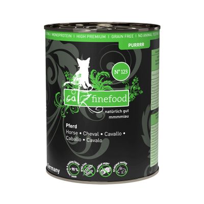 catz finefood Purrrr Horse Monoprotein Wet Cat Food N 123, 6 x 400 g