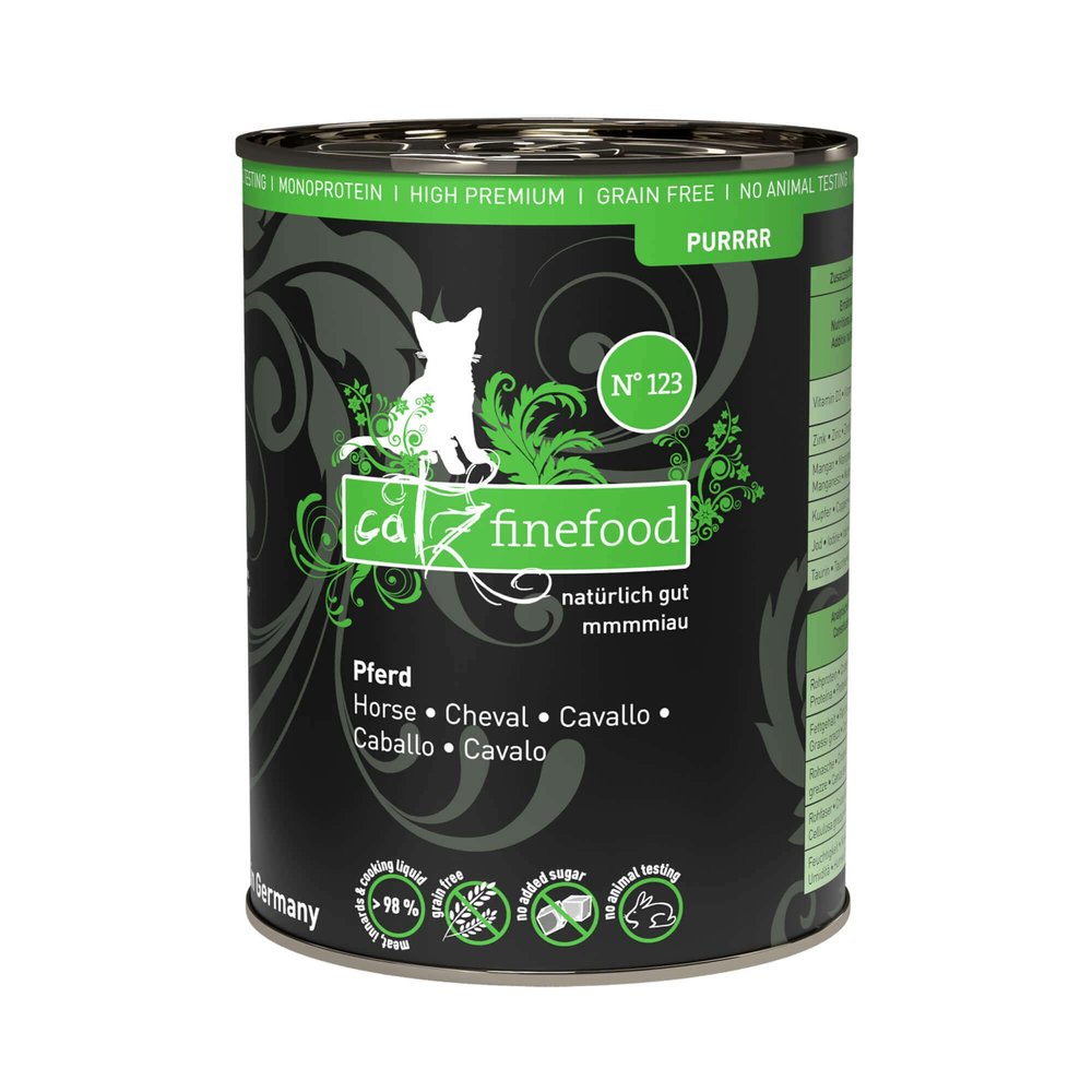 catz finefood Purrrr Horse Monoprotein Wet Cat Food N 123, 6 x 400 g