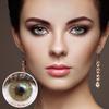 GLAMLENS Jasmine Light Green Colored Monthly Contact Lenses, -1.75, 1 Pair + Case view 2