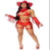 Forplay Women's Ride 'Em Sexy Cowgirl Costume, Red, M/L view 4