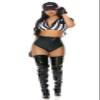 Forplay Women's It's Your Call Referee Costume, Black, S/M view 4
