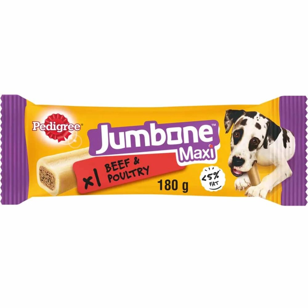 Pedigree Jumbone Maxi Adult Large Dog Treat Beef & Poultry 180g