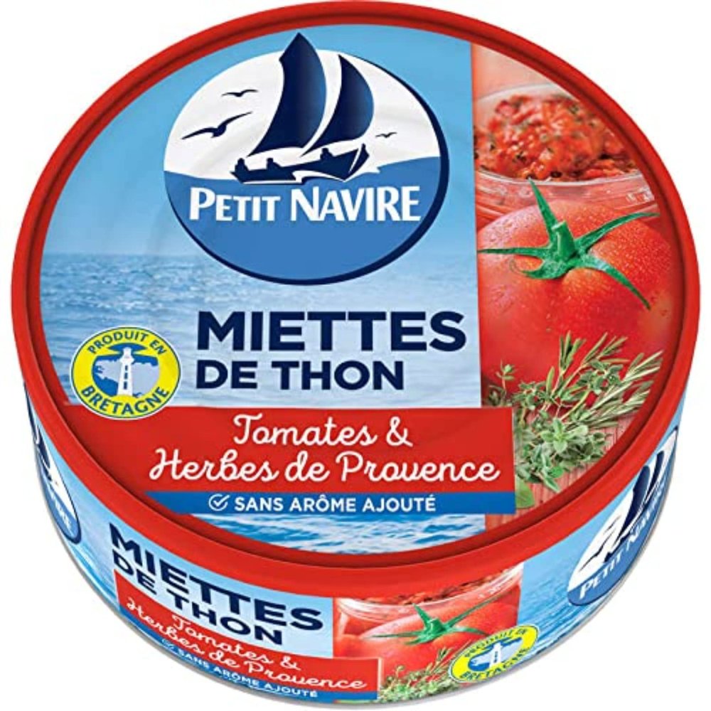 Petit Navire Tuna Flakes with Tomatoes and Herbes de Provence, 160 g