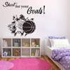Basketball Hoop Wall Sticker with Quote, Shot and Goal, 70 x 57 cm view 2