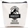 Don't Mess with Mamasaurus Makeup Bag – Funny Dinosaur Gift for Mom view 1