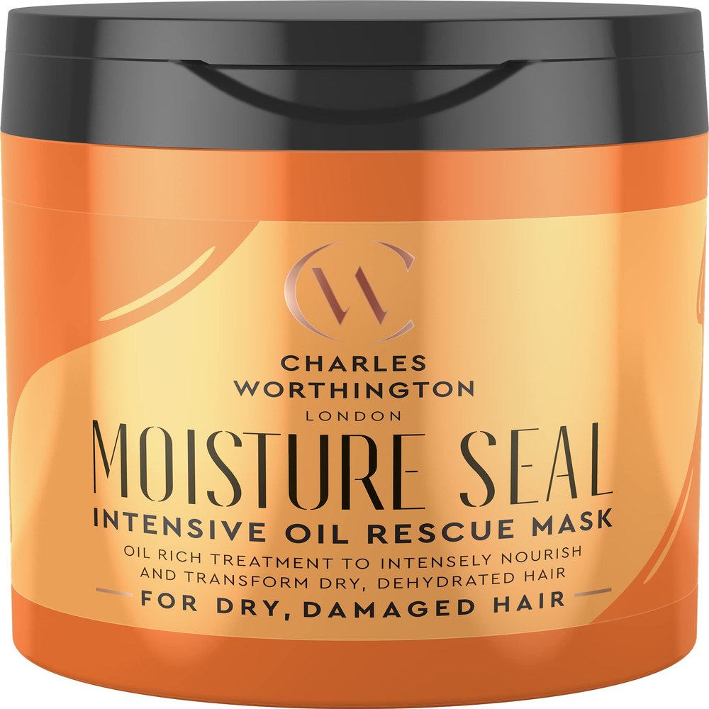 Charles Worthington Moisture Seal Intensive Oil Rescue Hair Mask for Dry, Frizzy Hair, 160 ml