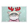 Hengpai Draw Cat in Sweater in Snow, Warm Printed Pet Blanket and Bed Cover view 1