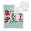 Hengpai Draw Cat in Sweater in Snow, Warm Printed Pet Blanket and Bed Cover view 2