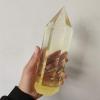 TYUTYU 1000 g 1-Piece Yellow Melting Stone Quartz Obelisk Crystal Wand Point Reiki view 2