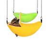 YMZ Banana-Shaped Hanging Hammock for Hamsters and Small Pets, Yellow view 3