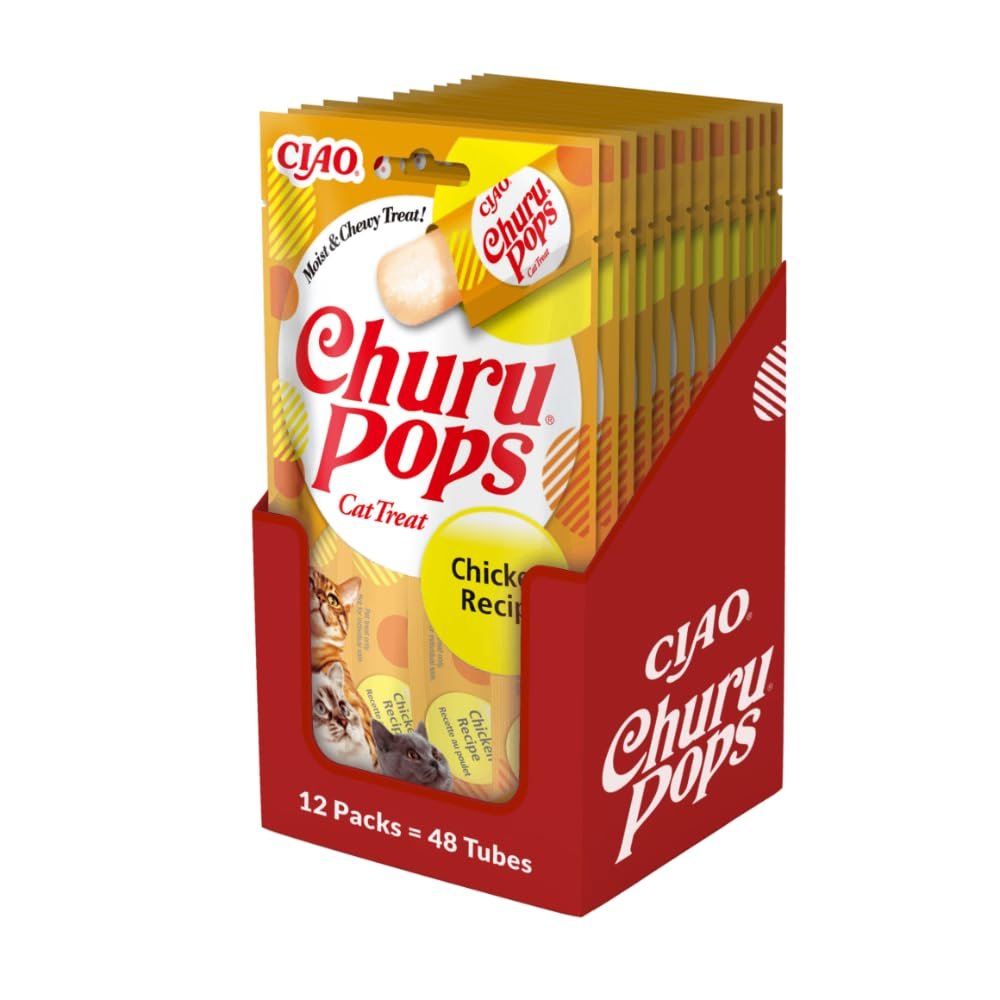 INABA Churu Pops Cat Treats with Chicken, 12 x 60 g