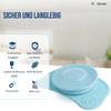 Twistshake Click-Mat Mini + Plate | Non-Slip Baby Dish Set | Baby Plate + Placemat (31x17) | BPA-Free Weaning Plate | Training Plate for Children 6m+ | Blue view 4