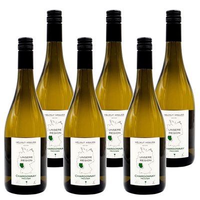 Weingut Krauss Zellertal Chardonnay Dry Estate-Bottled 0.75 L | Organic Wine 13.0% (2020 Vintage) | Mild Acidity | Vegan | Quality Wine with Bioland Seal