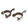 EVTSCAN Cowboy Horse Spurs, Low-Carbon Steel Hand Sculpture, Elegant Equestrian Decoration view 1