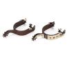 EVTSCAN Cowboy Horse Spurs, Low-Carbon Steel Hand Sculpture, Elegant Equestrian Decoration view 2