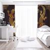 ZZDXW Blackout Curtains, Dark Brown Gecko, 2 Panels with Grommets view 3