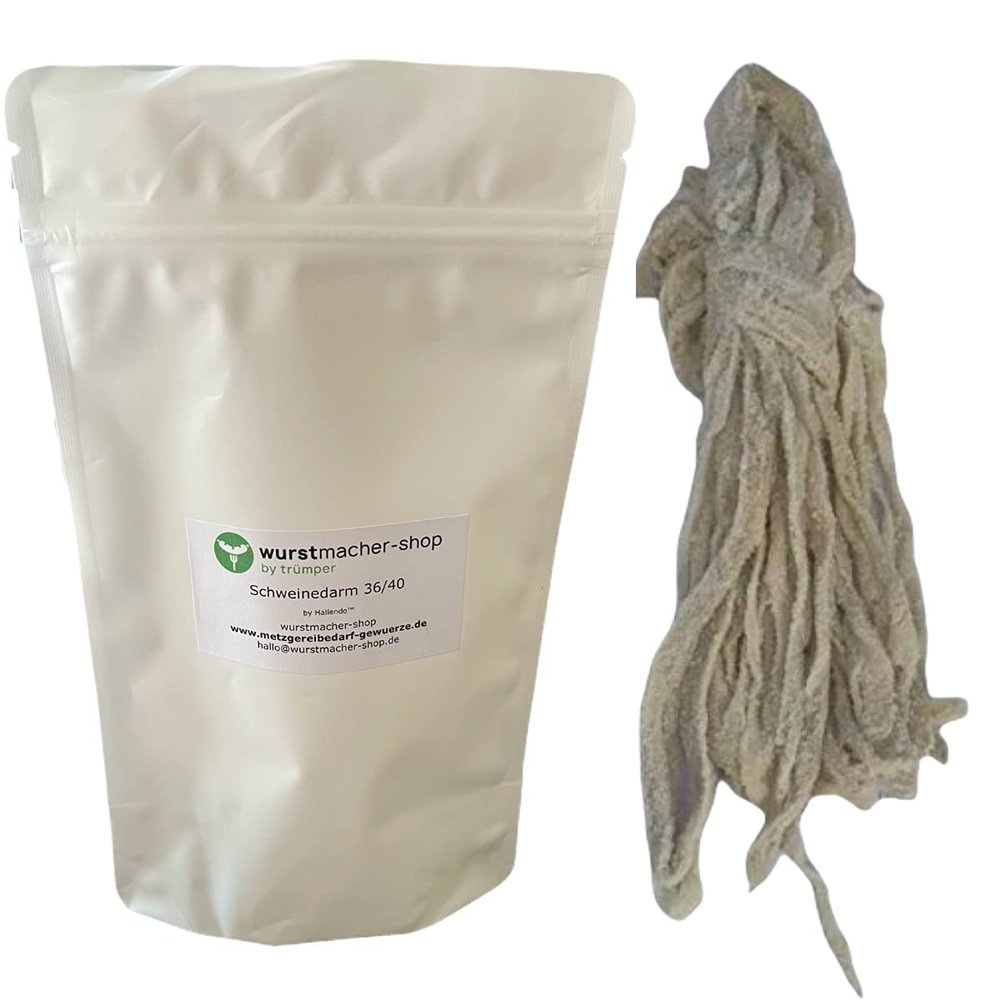 Salted Pork Casings, Caliber 36/40 - 20 Meters | wurstmacher-shop by trmper HALLENDO