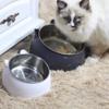Pink Stainless Steel Cat Bowl, 15° Elevated, 800 mL view 4