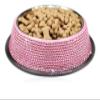 Stainless Steel Rhinestone Pet Bowl, 18 cm view 1