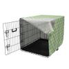 ABAKUHAUS Retro Dog Crate Cover, Spring Plants Yard, Light Green Cream Yellow, 90 x 60 x 70 cm view 3