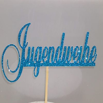 Youth Ceremony Cake Topper Birthday Cake Decoration Gold Silver