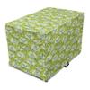 ABAKUHAUS Hummingbird Dog Crate Cover, Lime Green-Blue-Cream, 90 x 60 x 70 cm view 1