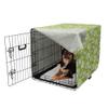 ABAKUHAUS Hummingbird Dog Crate Cover, Lime Green-Blue-Cream, 90 x 60 x 70 cm view 2
