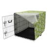 ABAKUHAUS Hummingbird Dog Crate Cover, Lime Green-Blue-Cream, 90 x 60 x 70 cm view 3