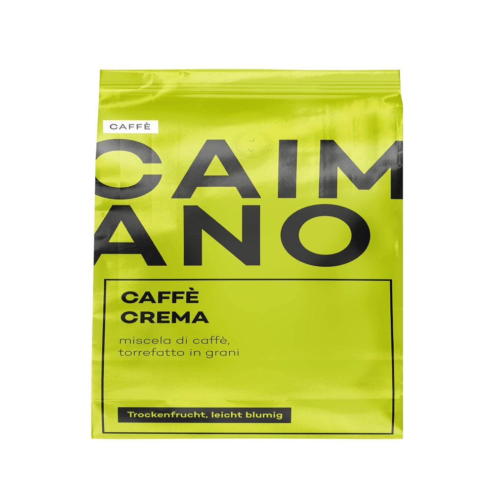 Caff Caimano Caff Crema Coffee Beans 1 kg, 100% Arabica, Whole Beans
