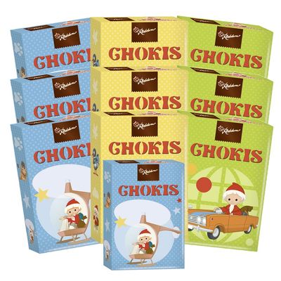 Rotstern 10 x 50 g Chokis Sandman Milk Chocolate Beans & DDR Cookbook