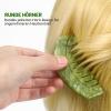 Lurrose Jade Gua Sha Hair Comb, Random Dark or Light Color view 3