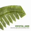 Lurrose Jade Gua Sha Hair Comb, Random Dark or Light Color view 4