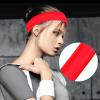 Women's Red Sports Headband, Wide Elastic Hairband for Yoga, Workouts, and Running view 2