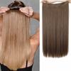 45.7 cm Straight One-Piece Remy Human Hair Topper, Clipless Invisible Secret Wire Extension for Women, 28 cm, 120 g, #4 Medium Brown view 2