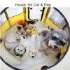 Portable Foldable Pet Playpen with Carrying Bag for Large Puppies and Cats, Camping Tent, M, Coffee Brown view 4