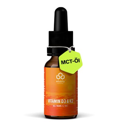 edubily Vitamin D3 Without Vitamin K – Cholecalciferol in Coconut-Based MCT Oil – Vegetarian – Lab-Tested (50 mL)