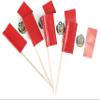 JBCD Peru Flag Toothpicks, Mini Cupcake Toppers, 200 Count view 1