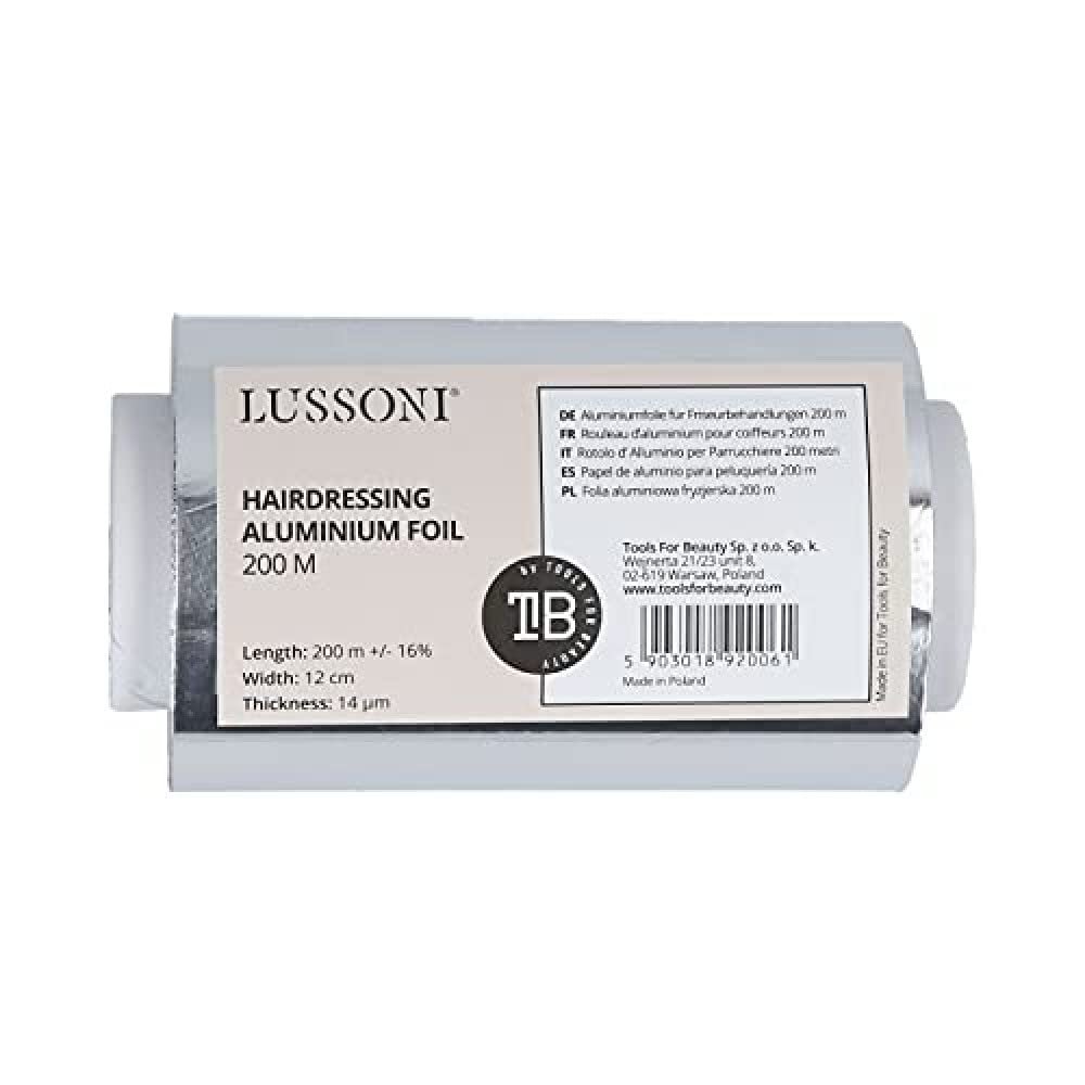 LUSSONI Dsp Aluminum Hairdressing Foil, 200 m, 100 g