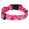 Rhea Rose Pink Dog Collar Summer Daisy and Bee Print for Large Dogs view 2