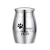 NSGJUYT Mini Stainless Steel Pet Urn for Dog, Cat and Other Pets, Cremation Ashes Memorial Container, Color 3 view 1