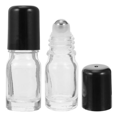 minkissy 25-Piece Roll-On Perfume Bottles, Rollerball Containers for Lip Gloss, Essential Oils and Hair Perfume, Portable Travel Crystal Glass Bottles