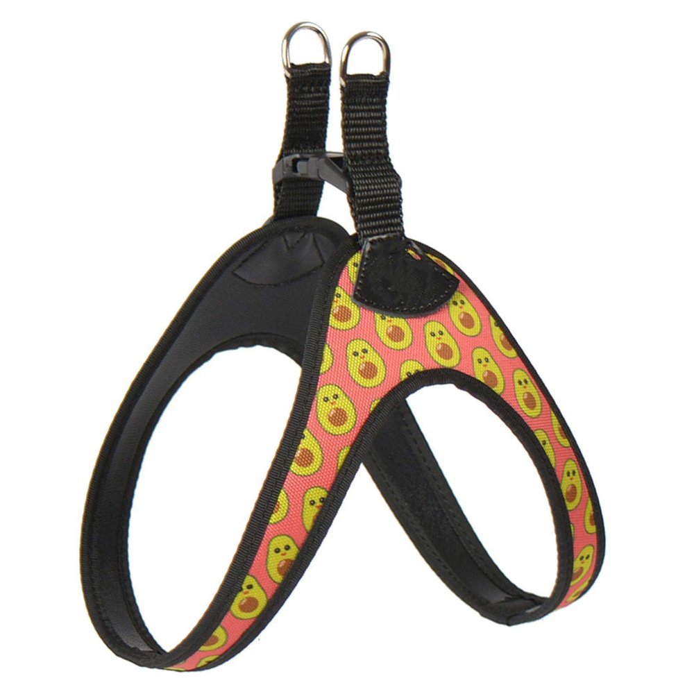 Stunt Puppies Small Dog Harness, Flamingo Print, Size 2.5