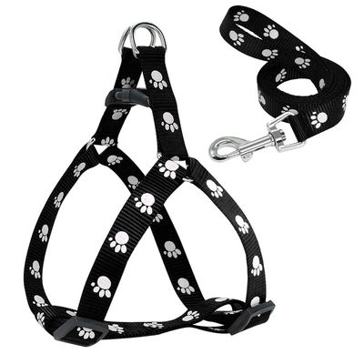 Chihuahua Yorkshire Terrier Small Dog Soft Nylon Pet Walking Harness Vest, Schnauzer, M, Black