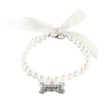 RayMinsino Adjustable Pet Necklace with Bone Pendant