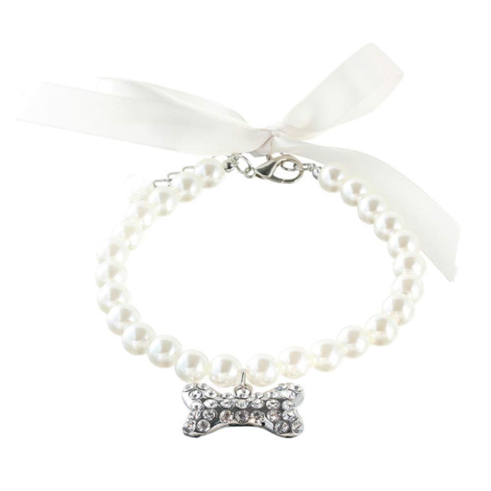 RayMinsino Adjustable Pet Necklace with Bone Pendant