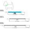 RayMinsino Adjustable Pet Necklace with Bone Pendant view 3