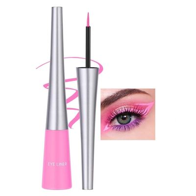 Matte Liquid Eyeliner, Quick-Drying Waterproof Eyeliner (Pink)