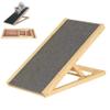 DayPlus Adjustable Wooden Dog Ramp, Non-Slip Carpet, 70 x 35 cm, 30/40 cm Height view 1