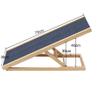 DayPlus Adjustable Wooden Dog Ramp, Non-Slip Carpet, 70 x 35 cm, 30/40 cm Height view 2