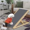 DayPlus Adjustable Wooden Dog Ramp, Non-Slip Carpet, 70 x 35 cm, 30/40 cm Height view 4